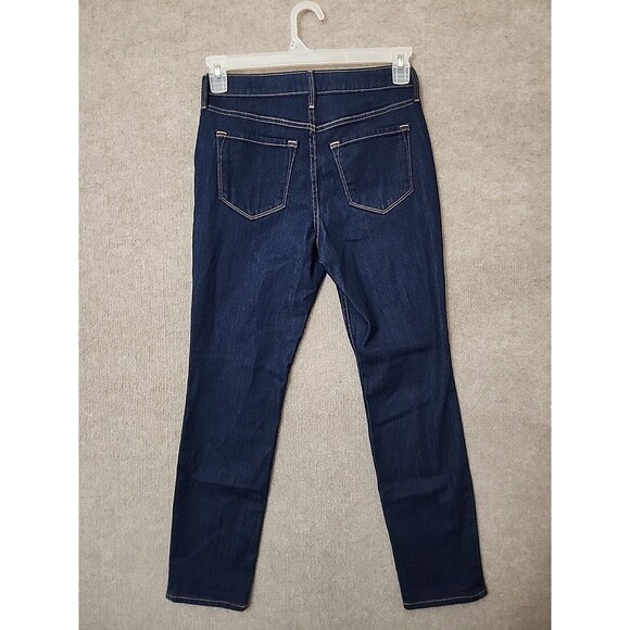 Old Navy Wow Straight Ankle Jeans Womens 4 Petite Dark Wash Stretch NEW - Picture 6 of 11